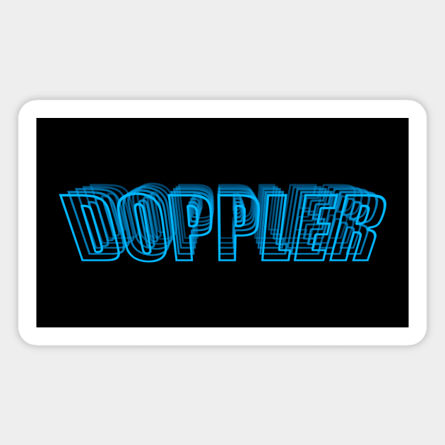 Doppler Shift Blue Magnet by GloopTrekker